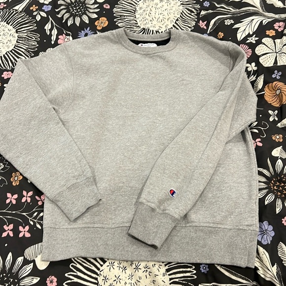 Gray Unisex Champion Crewneck Sweatshirt - Picture 1 of 4
